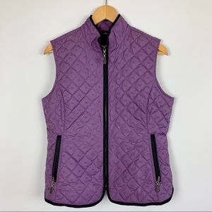 Eddie Bauer Vest Goose Down Quilted Zip Up Puffer
